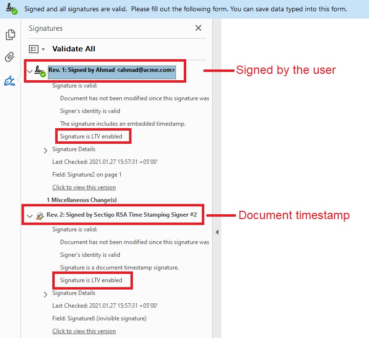 PAdes-longterm digital signature