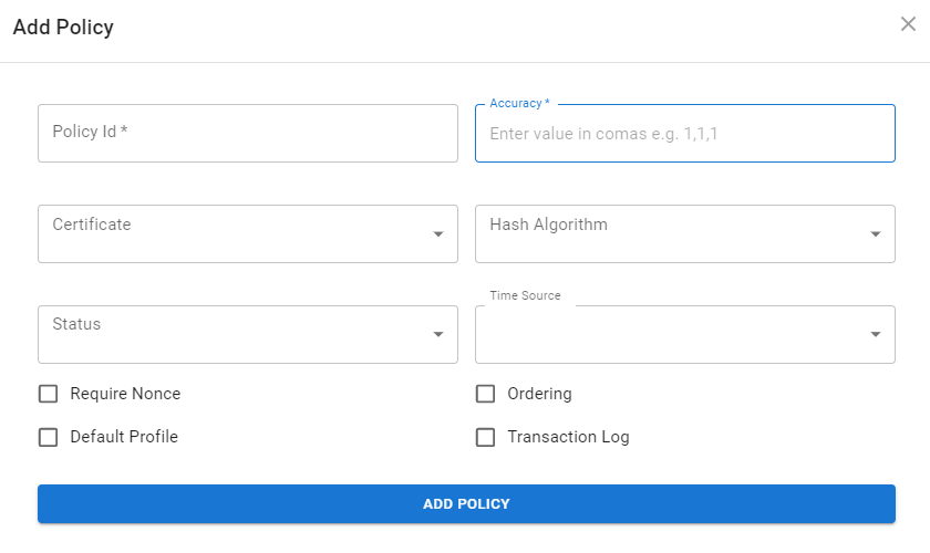 khatim timestamp server - add policy
