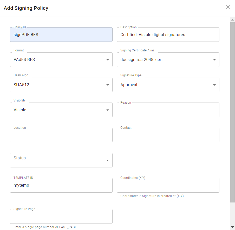 Khatim Signing Add Policy