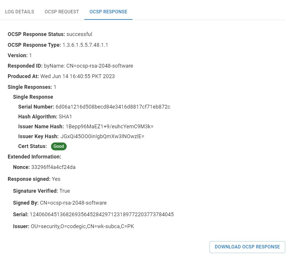 Khatim PKI Server v4.1 - OCSP Response Viewer