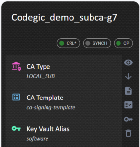 More CA info shown in CA cards