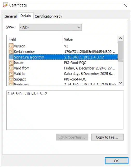PQC-Cert-in-Windows PQC-Cert-in-Windows